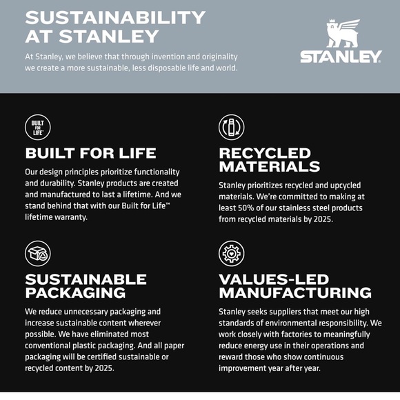 Stanley Quick-Flip Bottle in Blue and Gray 24oz - Picture 6 of 6